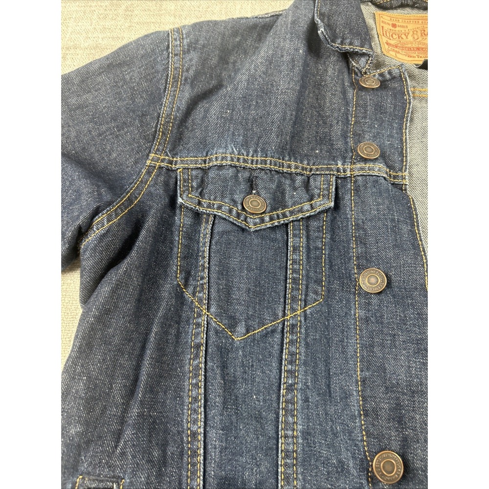 Lucky Brand Women's Denim Trucker Jacket Blue Size S Style 80318 - Picture 3 of 11